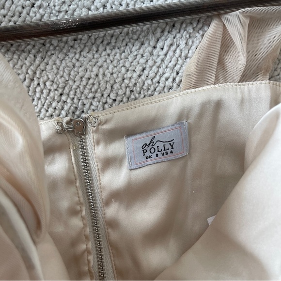 Oh Polly Cream Bodysuit Top 4 - Picture 5 of 6